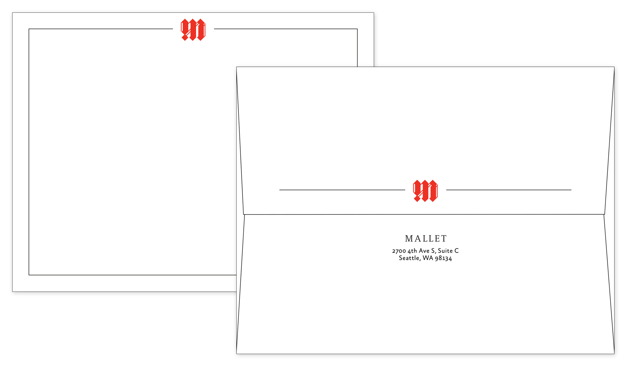 construction company note card